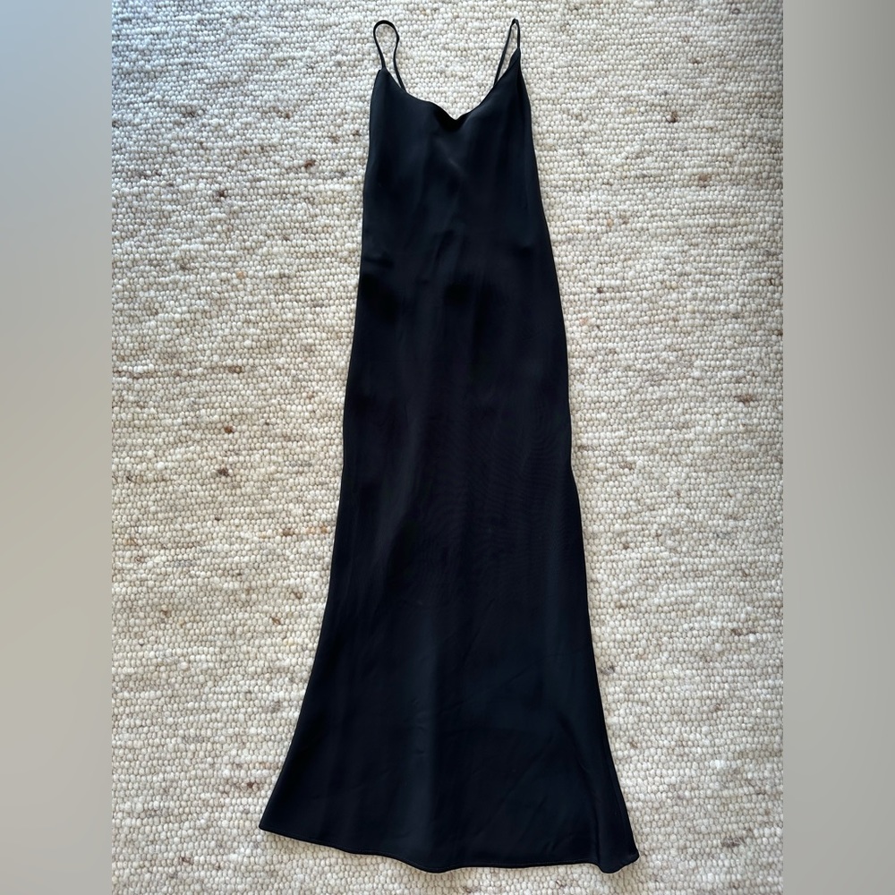 *Like New* Christopher Esber Midi Backless Tie Up dress in Black | Size AU 6